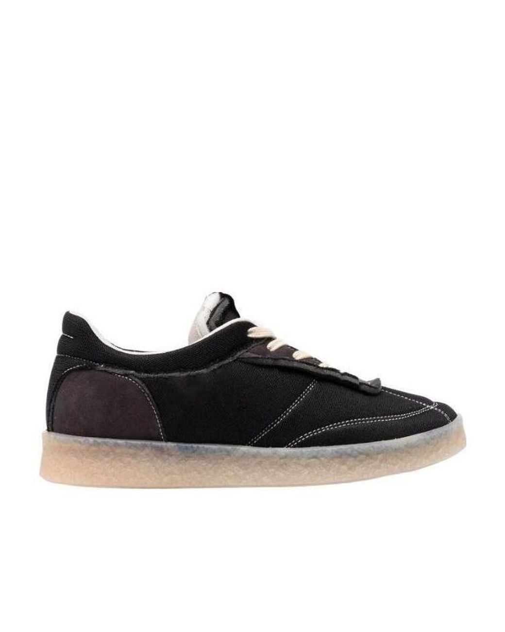 MM6 by Maison Margiela Black Inside Out 6 Court Sneakers