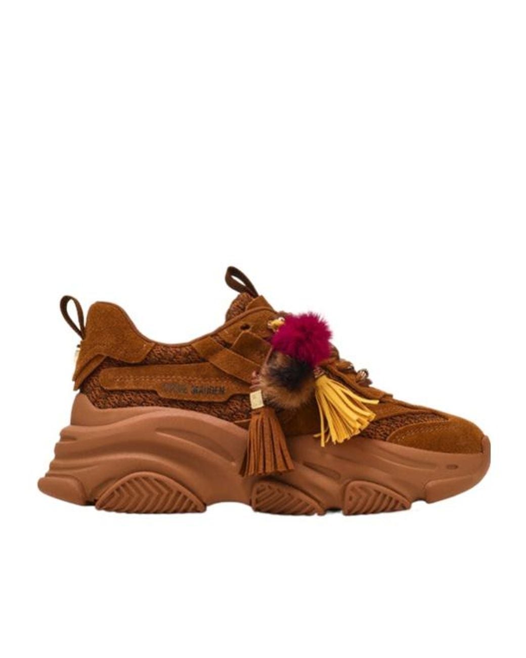 Steve Madden Brown Possession Platform Sneakers