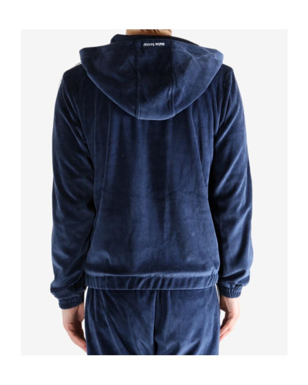 Adidas Blue X Wales Bonner Velour Zipped Track Jacket for men