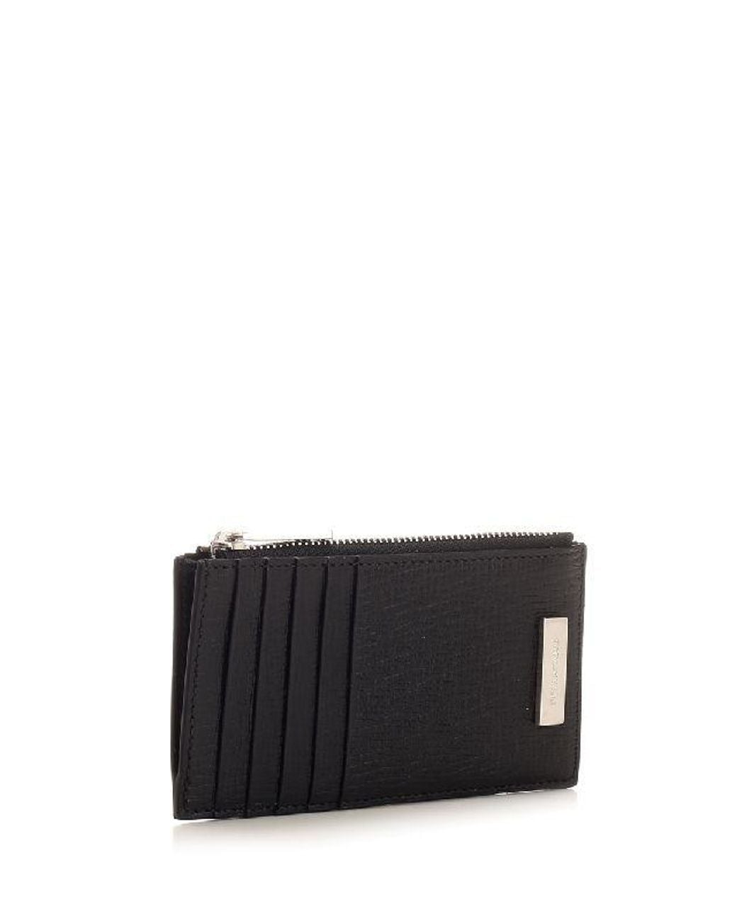 Ferragamo Black Logo Card Bag for men