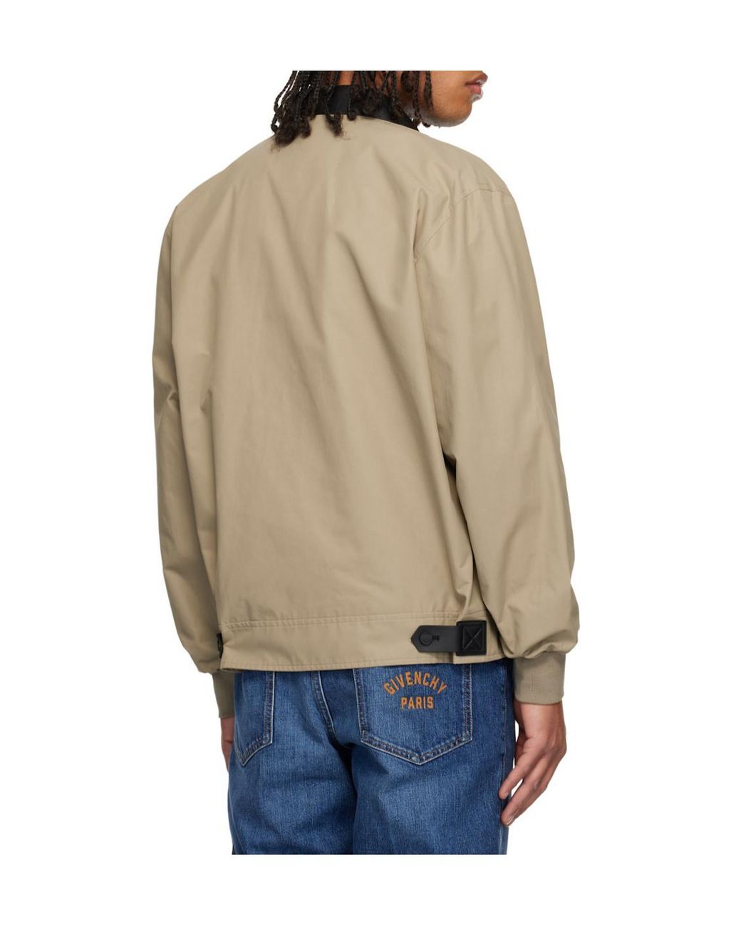 Givenchy Gray Collared Zip-Up Jacket for men