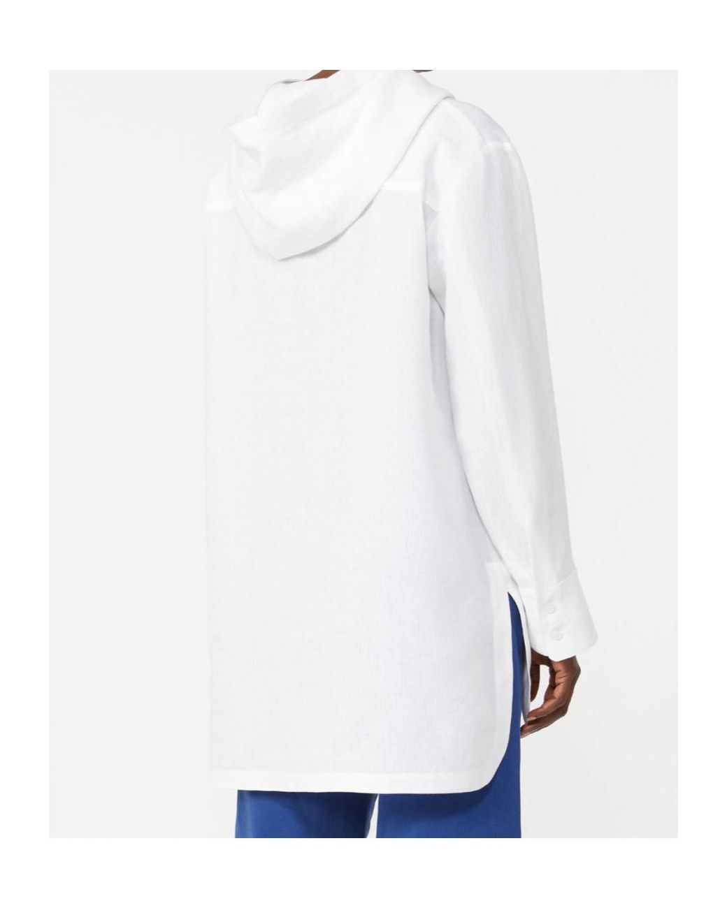 Max Mara White 'S Long-Sleeved Hoodie