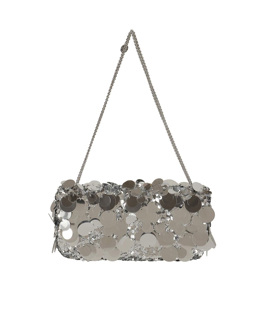 Rabanne White Rabanne Sequin Chain Shoulder Bag
