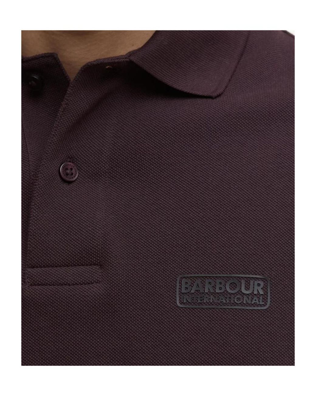 Barbour Red Essential Polo Shirt for men