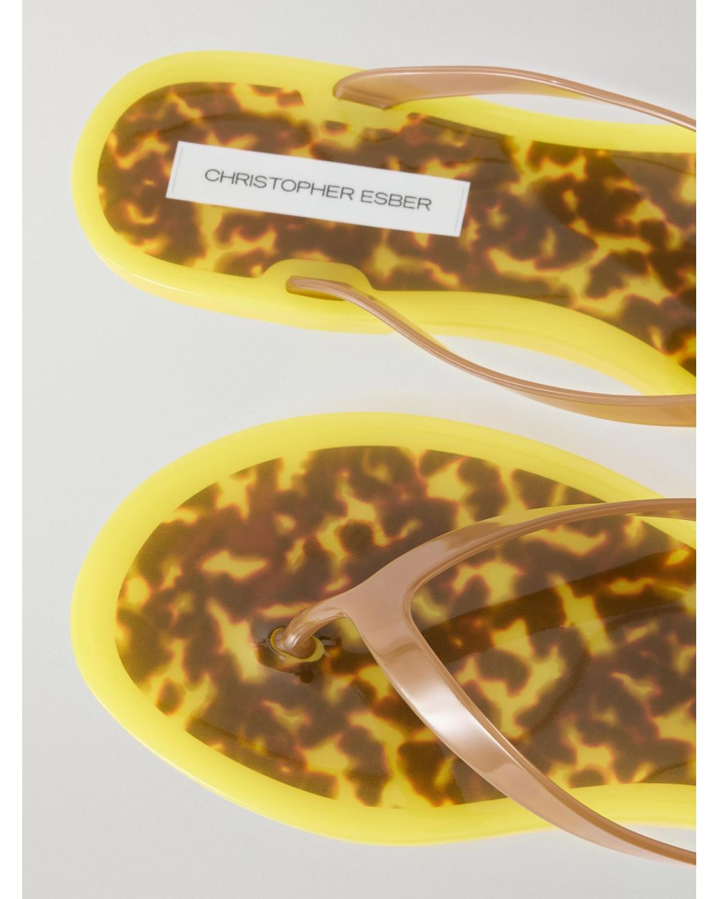 Christopher Esber Yellow Lightweight Flip-Flops