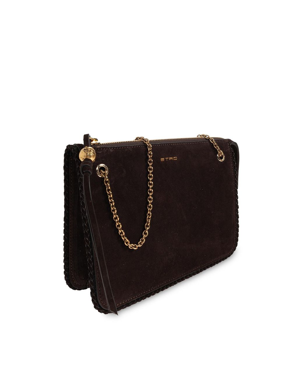 Etro Brown Chain Strap Shoulder Bag