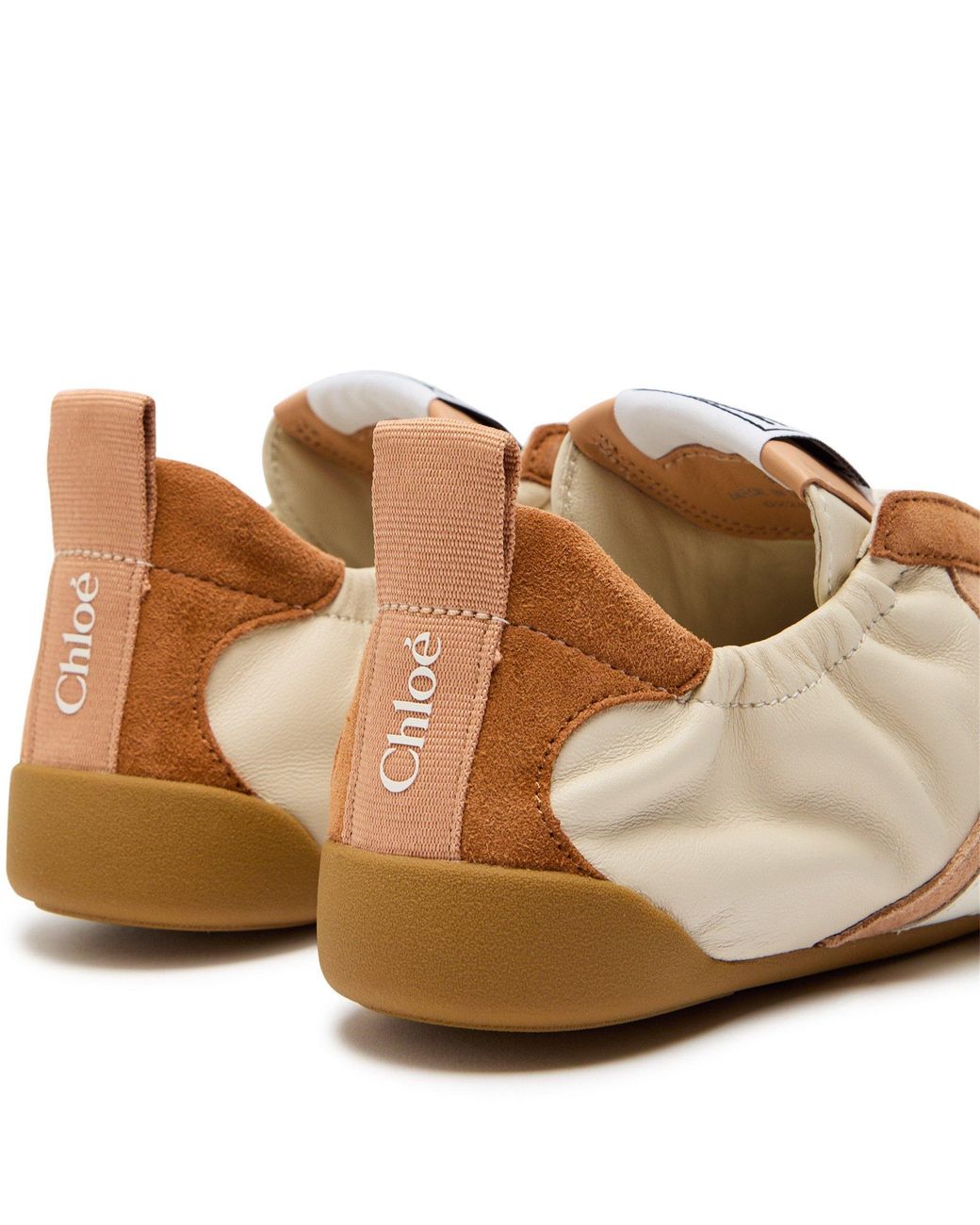 Chloé Pink Patchwork Flat German Training Shoes