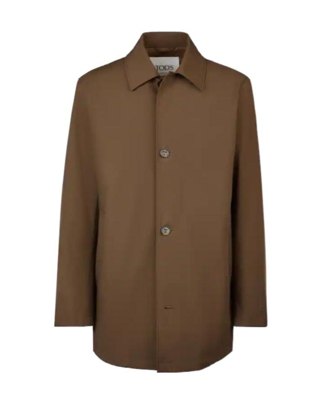 Tod's Brown Long-Sleeved Coat for men