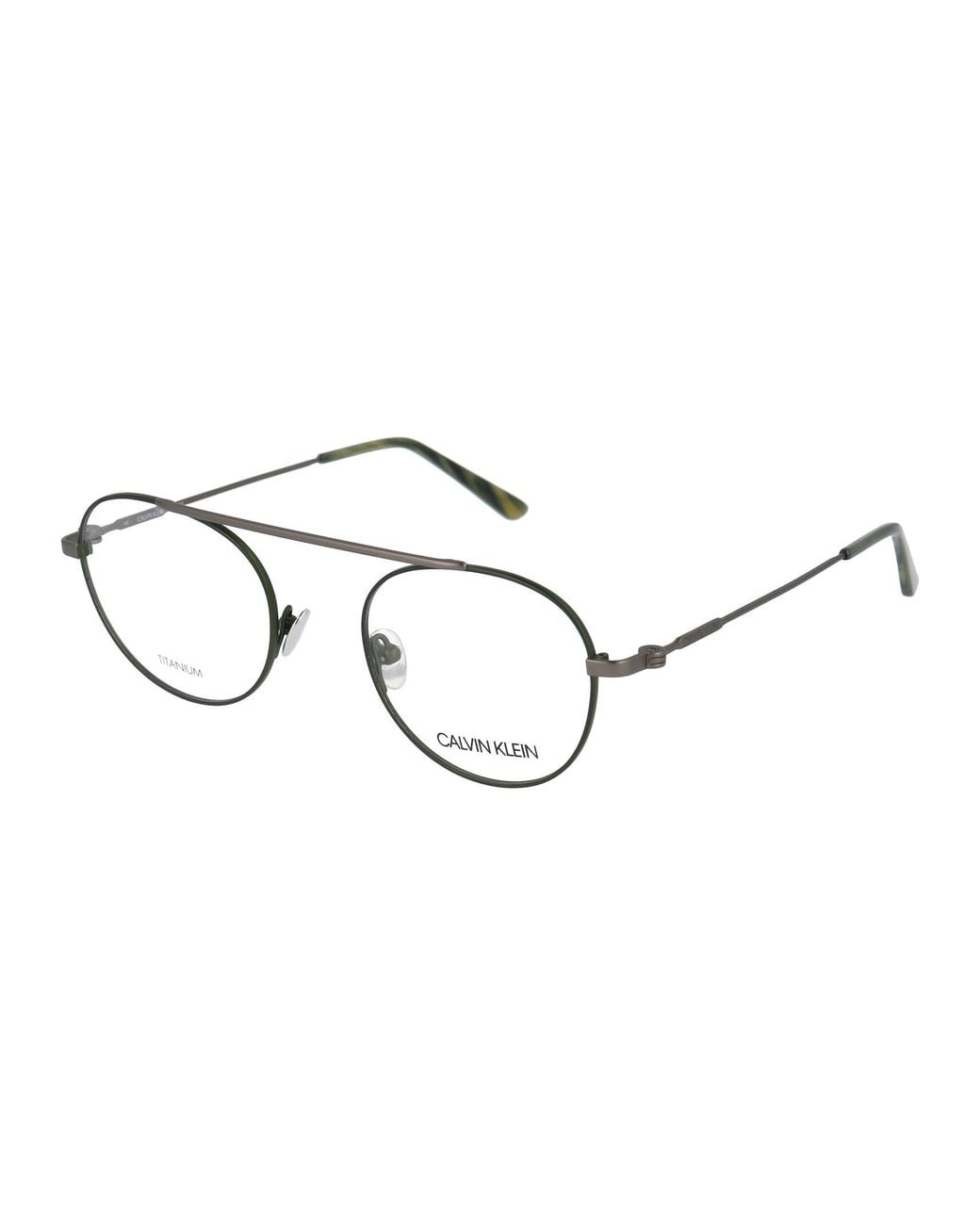 Calvin Klein White Ultra-Fine Frame Flat Mirror for men