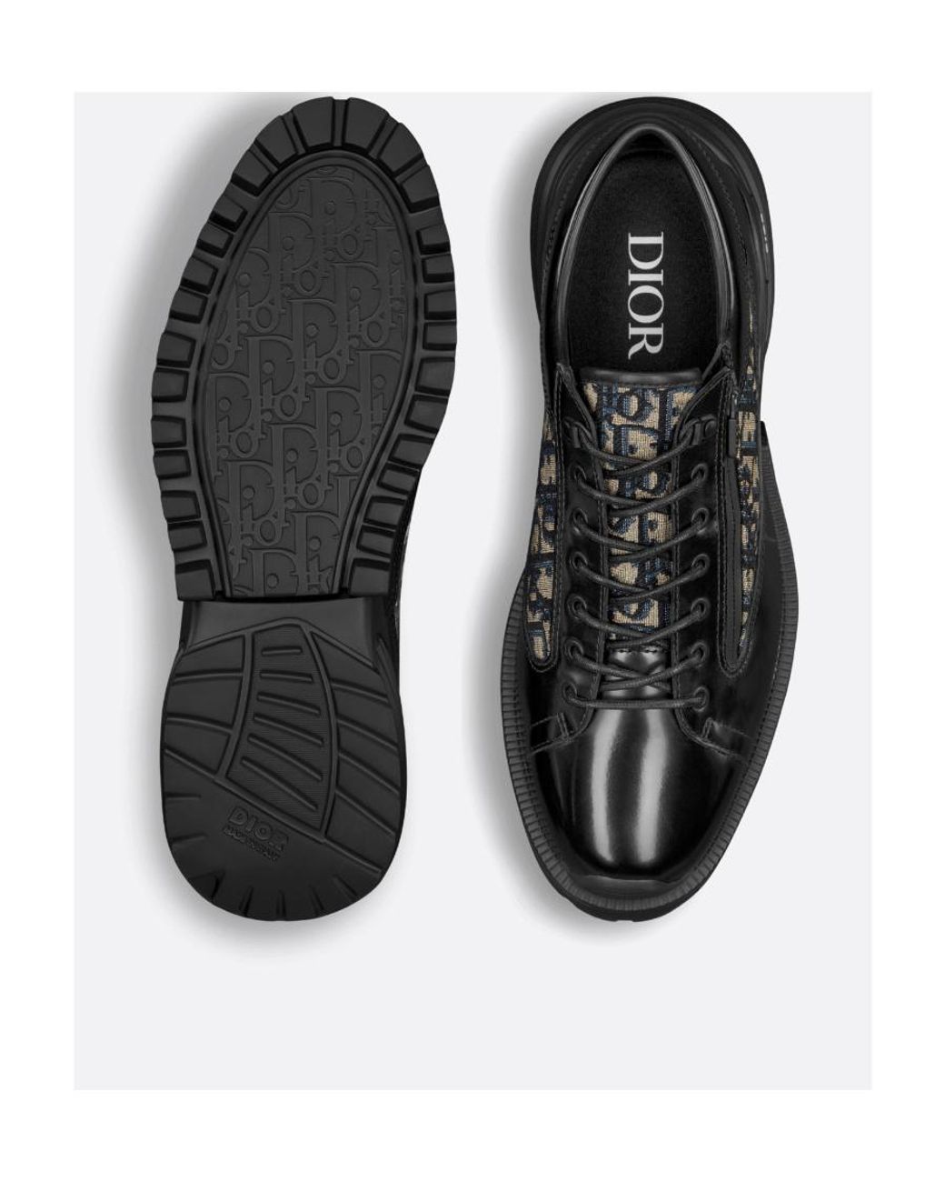 Dior Black Combat Derby Shoe for men