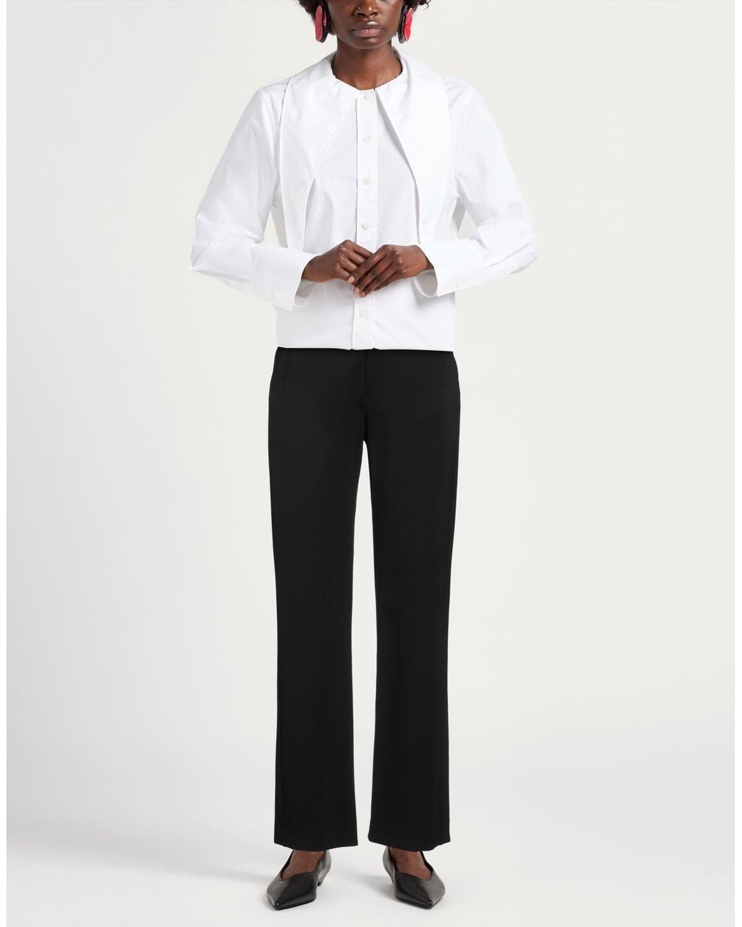 Rag & Bone Black Straight-Leg Trousers