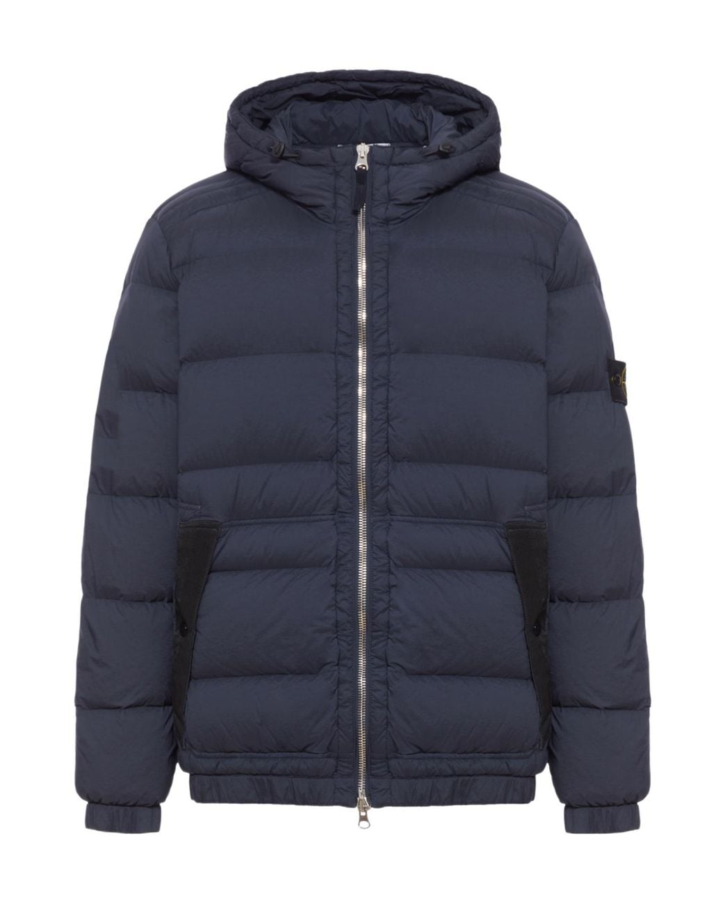 Stone Island Blue Zip-Up Padded Jacket for men