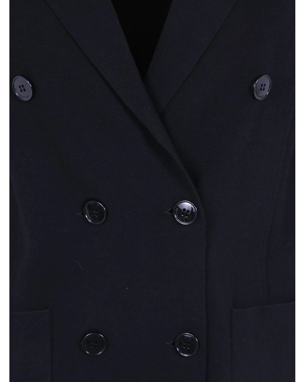 Elisabetta Franchi Blue Double-Breasted Suit Jacket