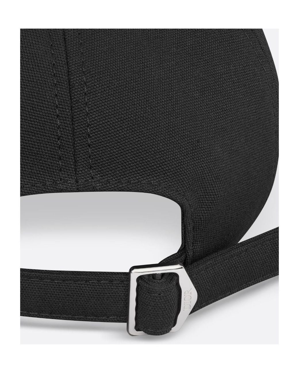 Dior Black Cap With Centered Oblique for men