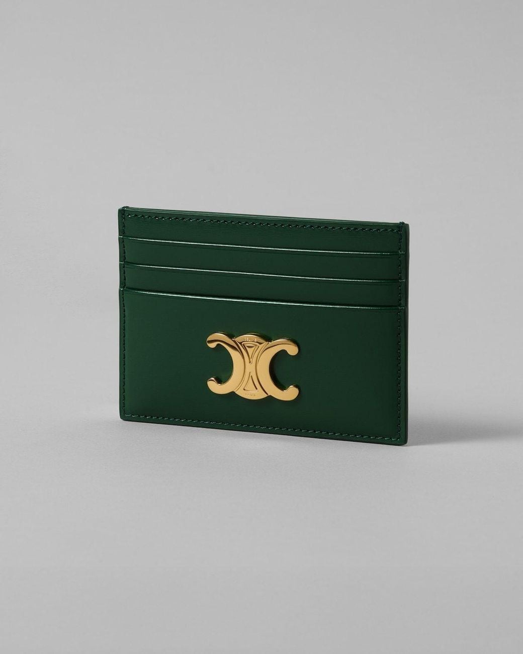 Céline Green Card Holder Triomphe