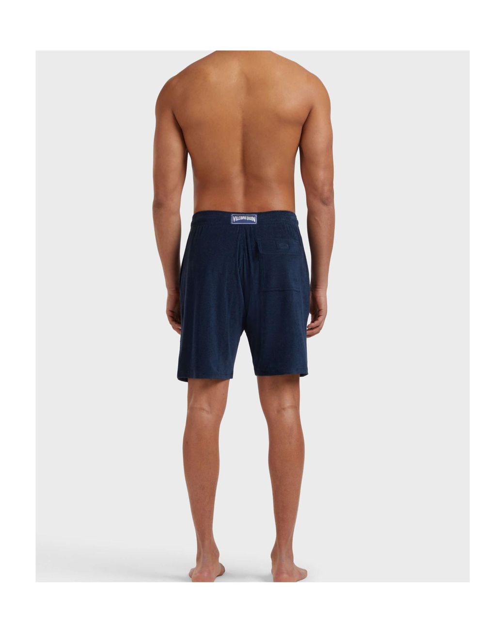 Vilebrequin Blue Drawstring Flap-Pocket Shorts for men
