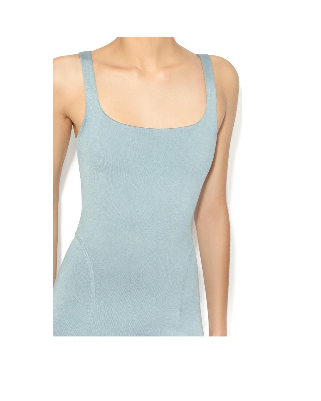 Alaïa Blue Sleeveless Dress