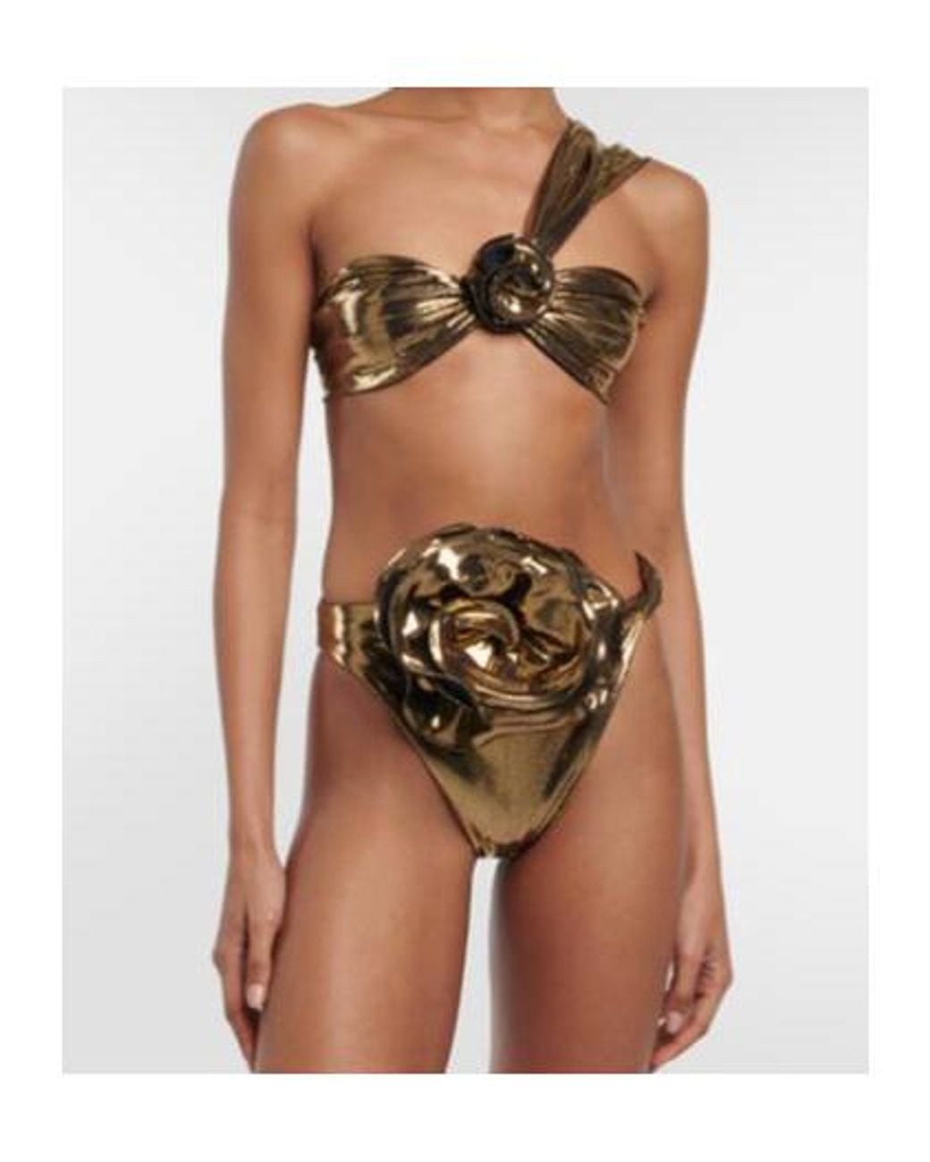Magda Butrym Natural Corsage High-Rise Bikini Bottoms