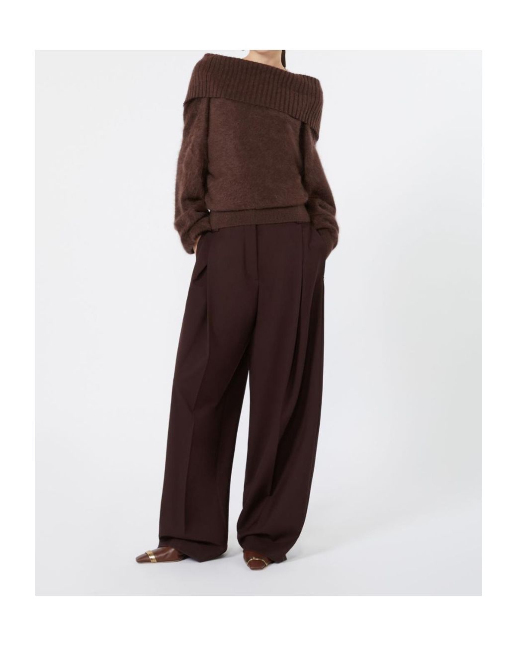 Sportmax Purple Girino High-Waist Pants