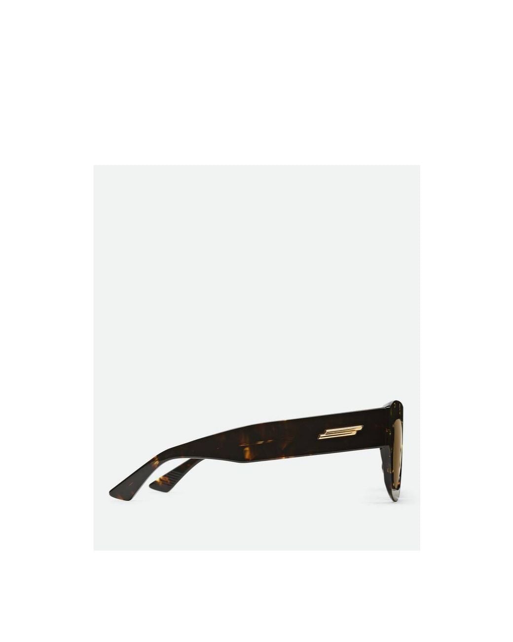 Bottega Veneta Black Ultrathin Squared Sunglasses for men