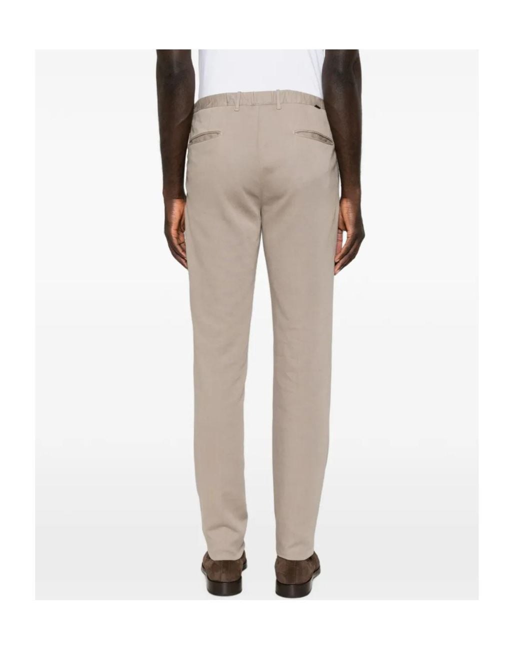 Incotex Gray Belt-Loop Pocket Trousers for men