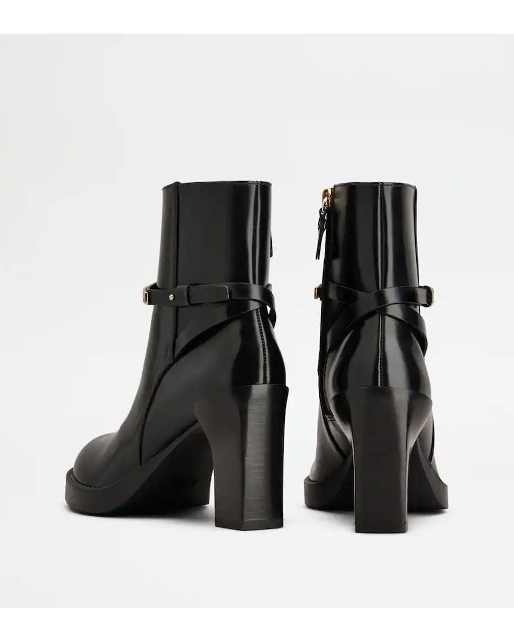 Tod's Black Zip-Up Ankle Boots