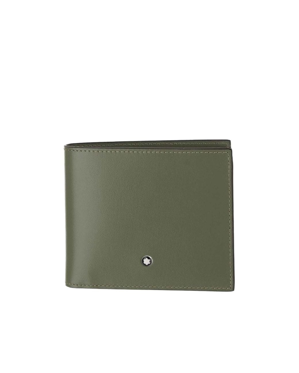 Montblanc Green Logo Stud Bi-Fold Wallet for men