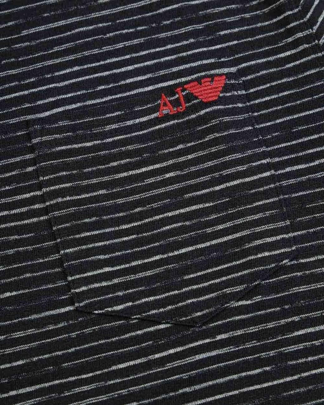 Armani Jeans Black Logo Polo Shirt for men