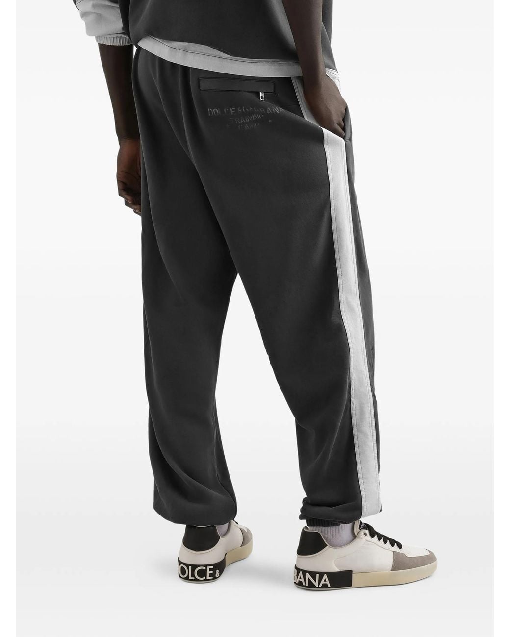 Dolce & Gabbana Black Dg84 Logo Joggers for men