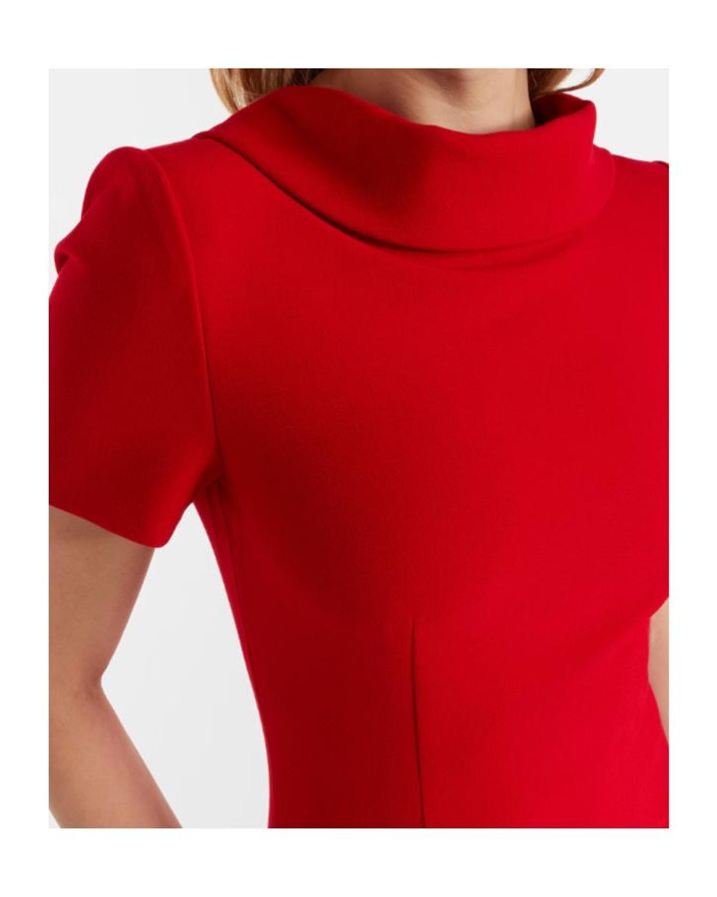 Roland Mouret Red Crêpe Gown