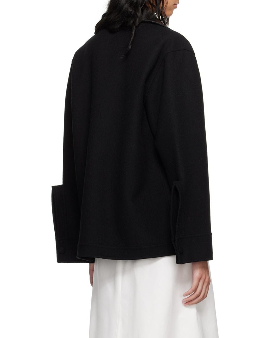 Jil Sander Black Long-Sleeved Overshirt