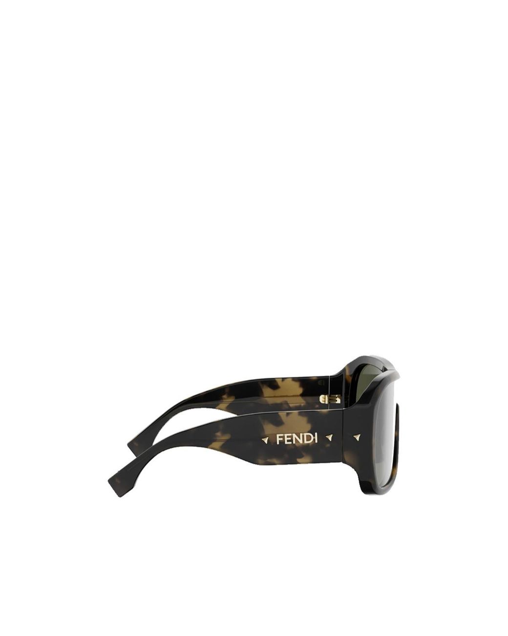 Fendi Green Eyewear Pilot Frame Sunglasses