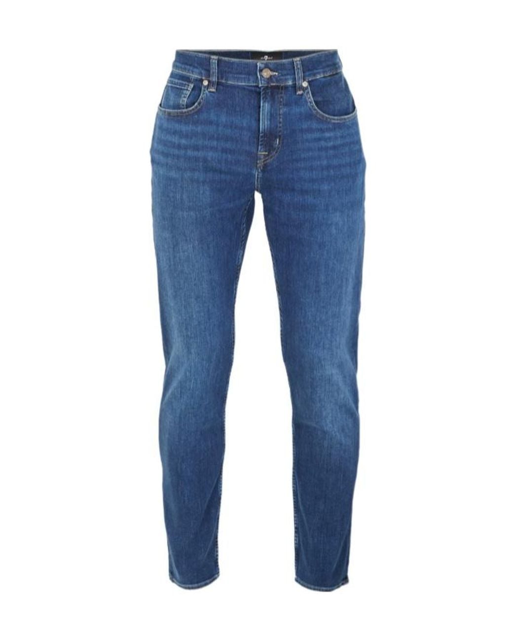 7 For All Mankind Blue Belt Loops Jeans for men