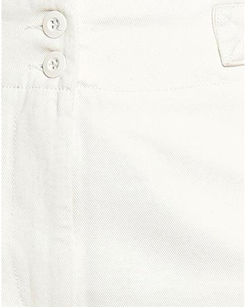Weekend by Maxmara White Solid-Color Work Pants