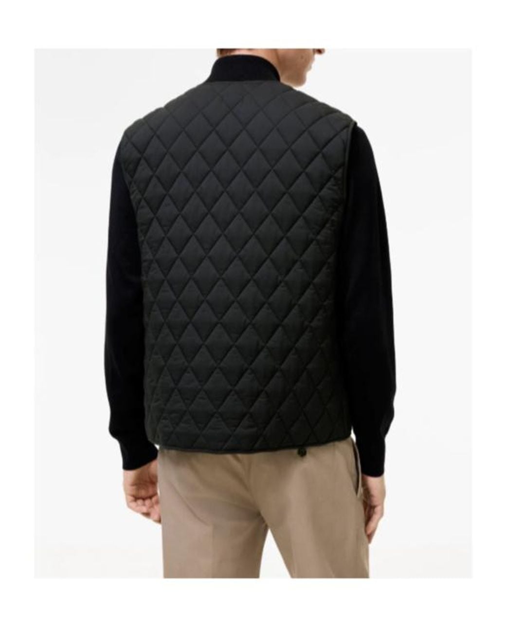 Burberry Black Logo Patch Quilted Gilet for men