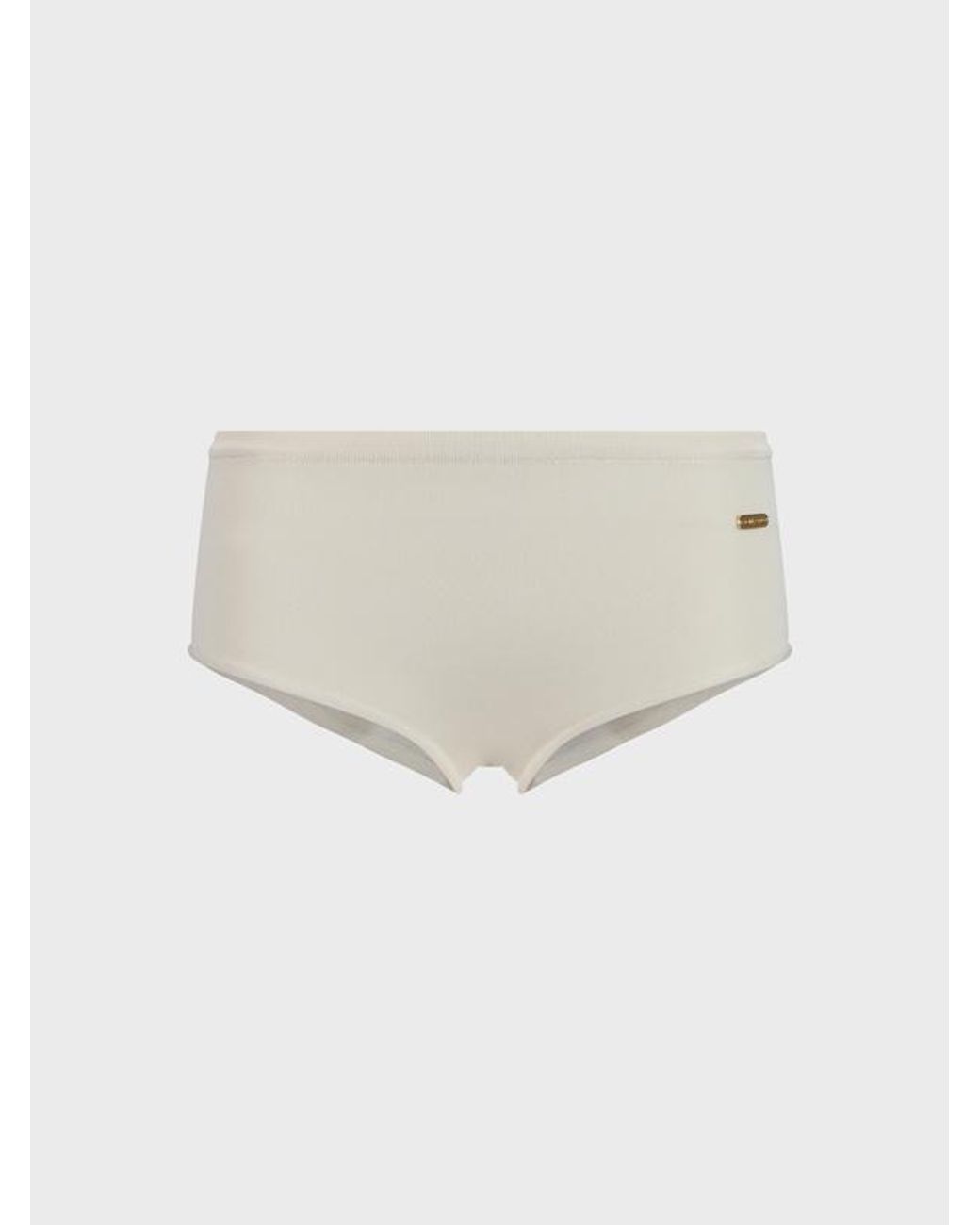 Tom Ford White Logo Plaque Briefs