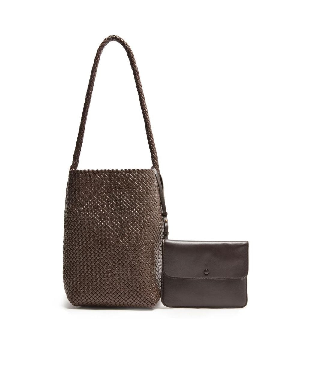 The Row Brown N/S Tote Medium Bag
