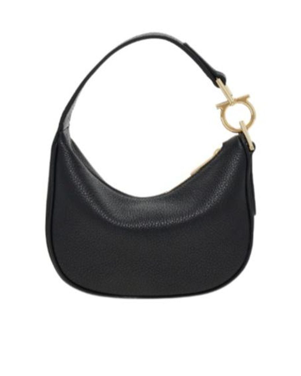 Ferragamo Black Ferragamo North-South Hobo Bag