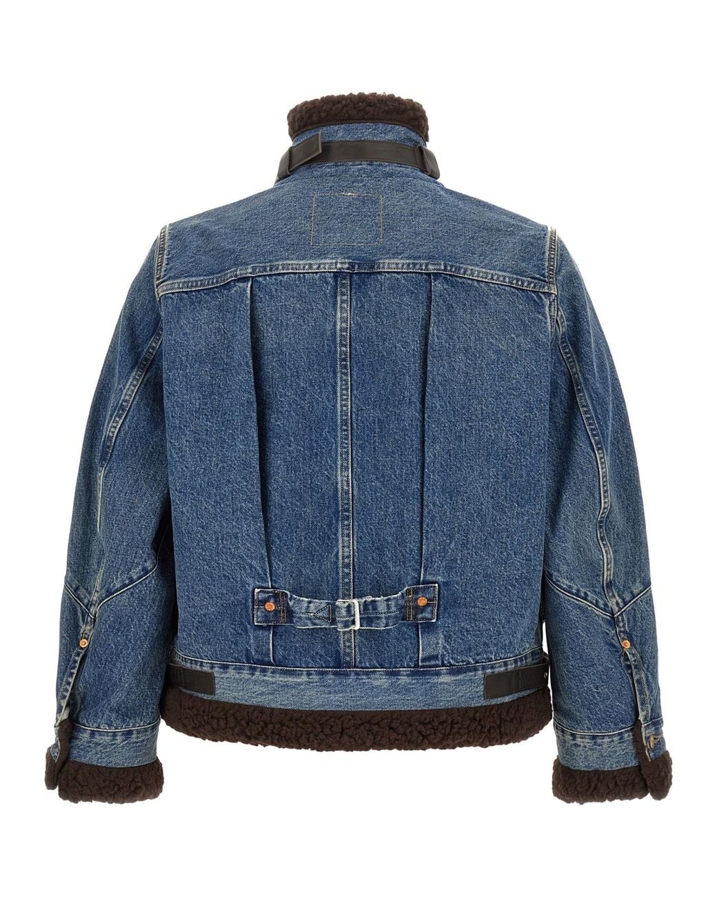 Sacai Blue Long-Sleeve Denim Jacket for men