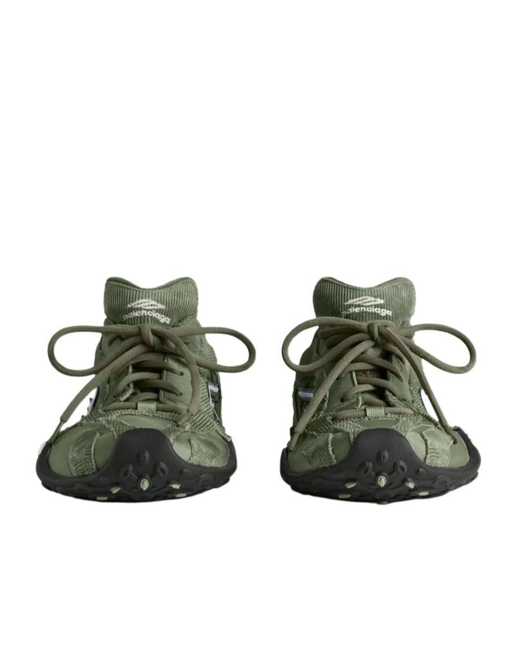 Balenciaga Green Ultra Sneakers Upper: Cotton Trainers for men