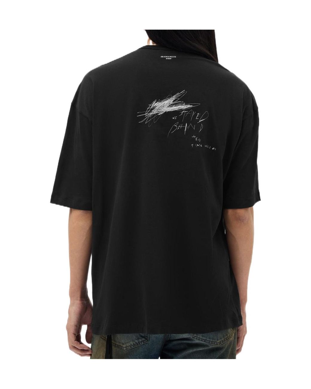 Ann Demeulemeester Black Dieter Graphic-Print T-Shirt for men