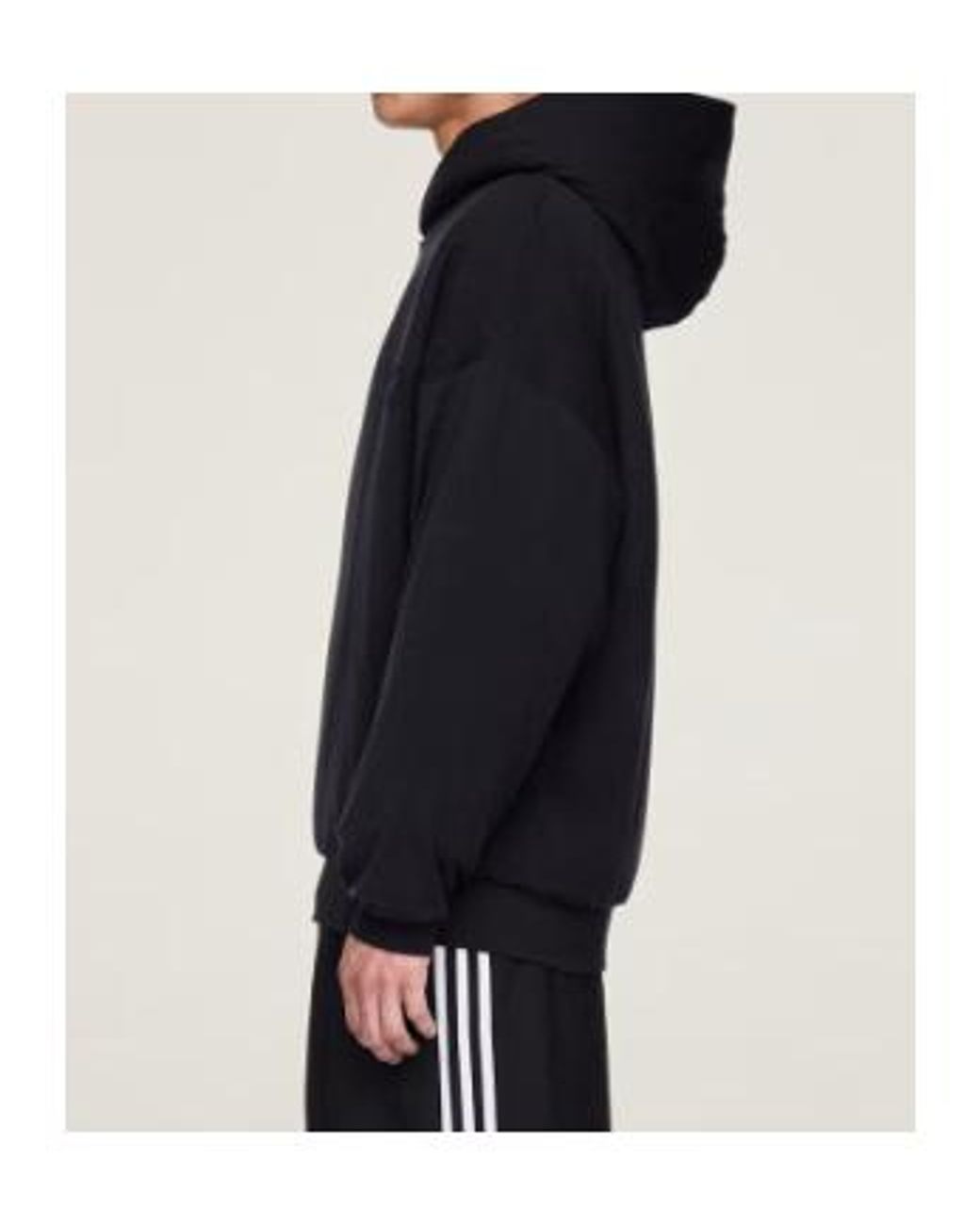 Y-3 Black Padded Hoodie for men