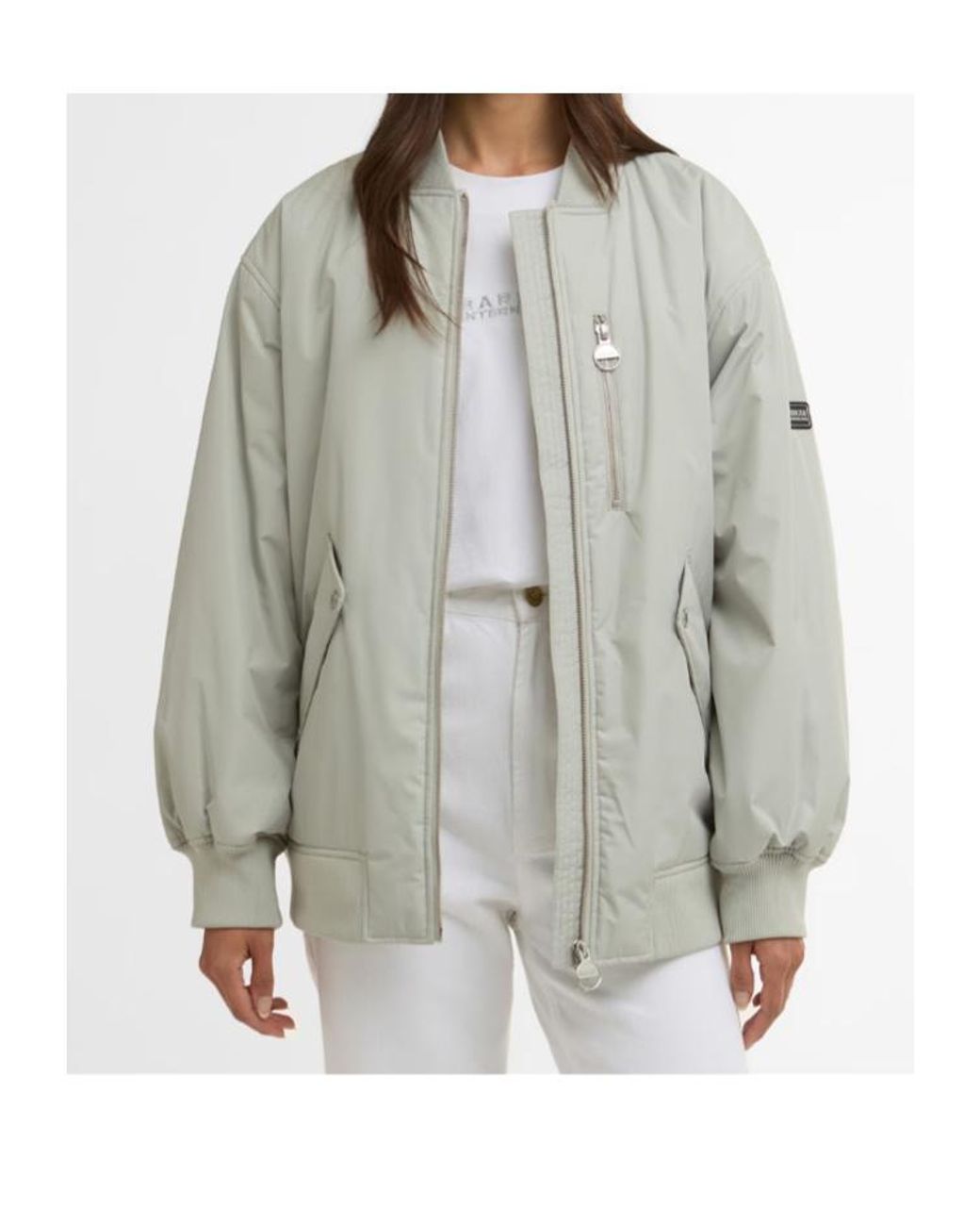 Barbour Gray Long-Sleeved Casual Jacket