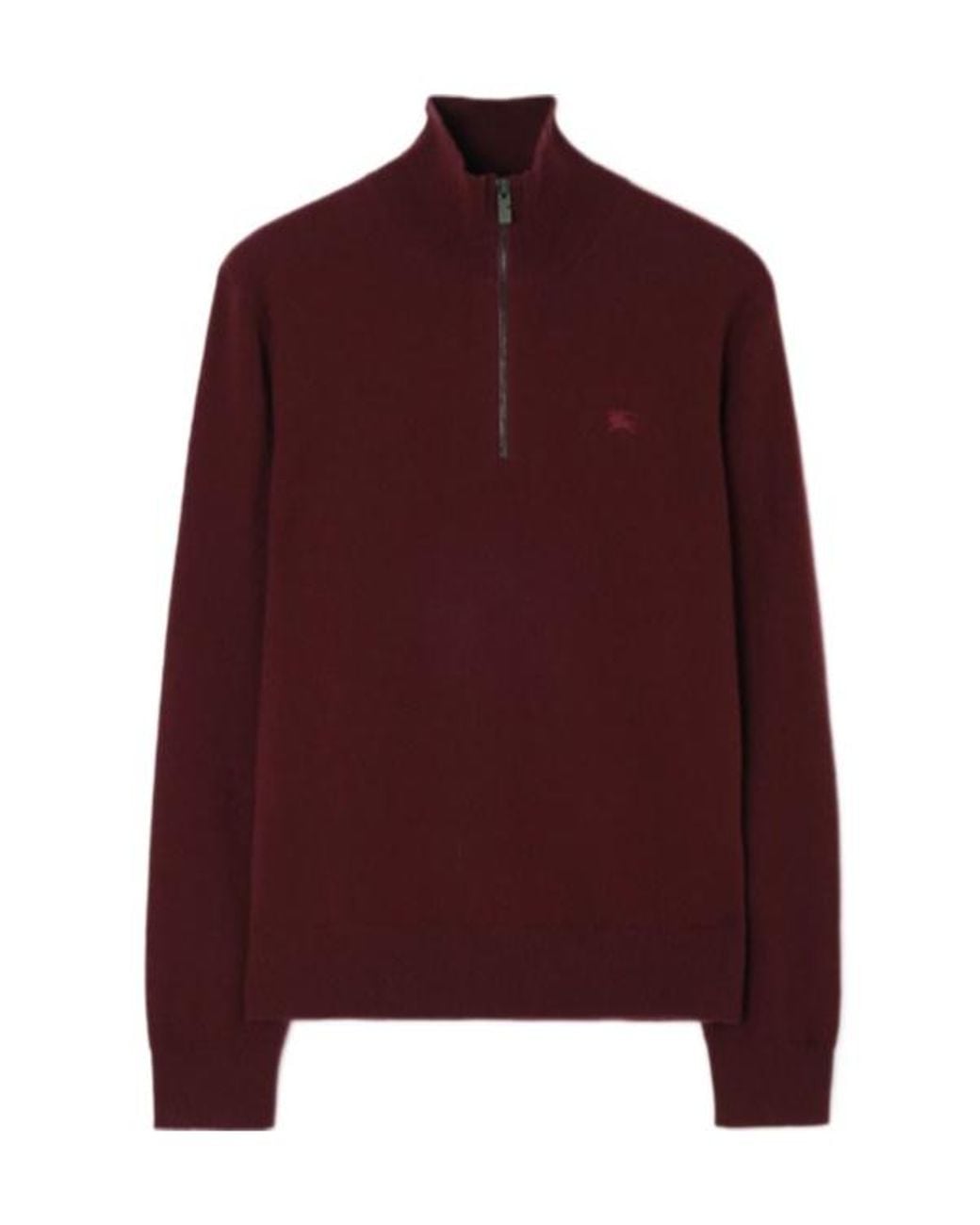 Burberry Purple Cameron Half-Zip Knitted Sweater for men