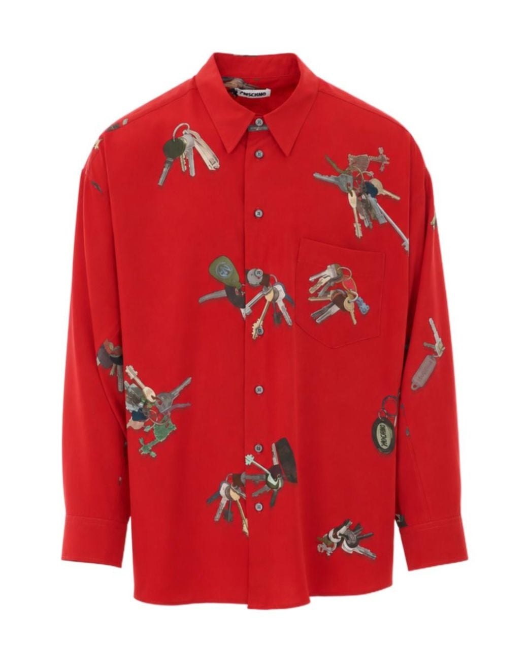 Magliano Red A Bunch Of Keys Printed Shirt for men