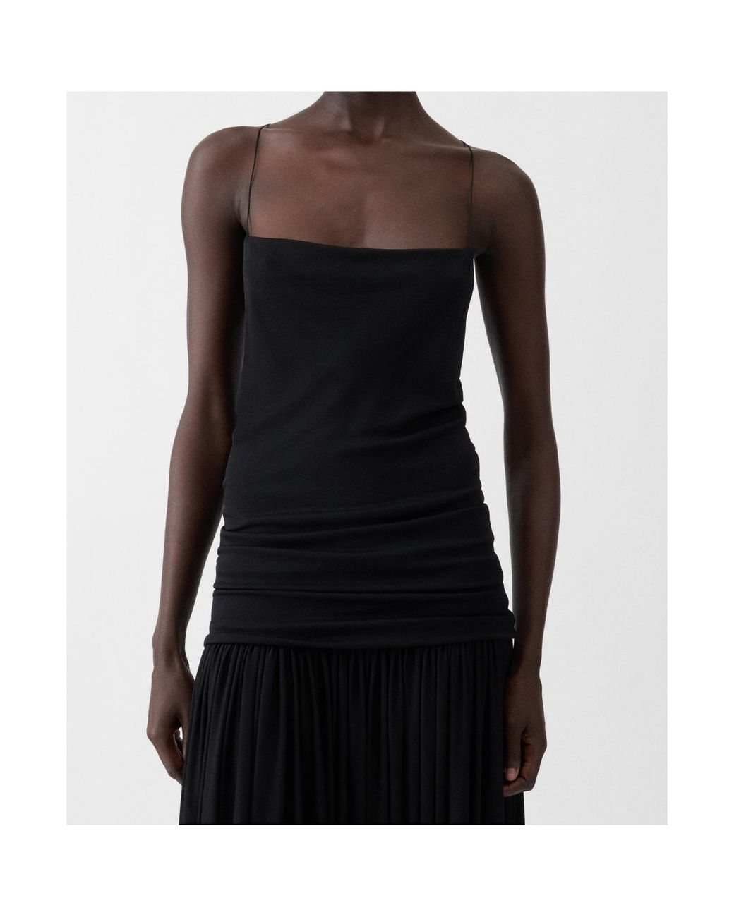 Jacquemus Black The Abiha Gathered Waist Dress