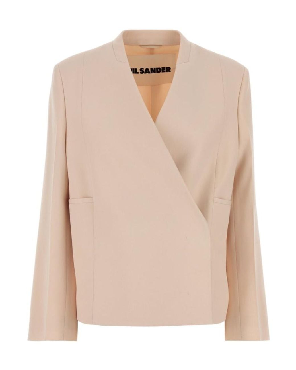 Jil Sander Natural Jacket 82 Wrap Blazer