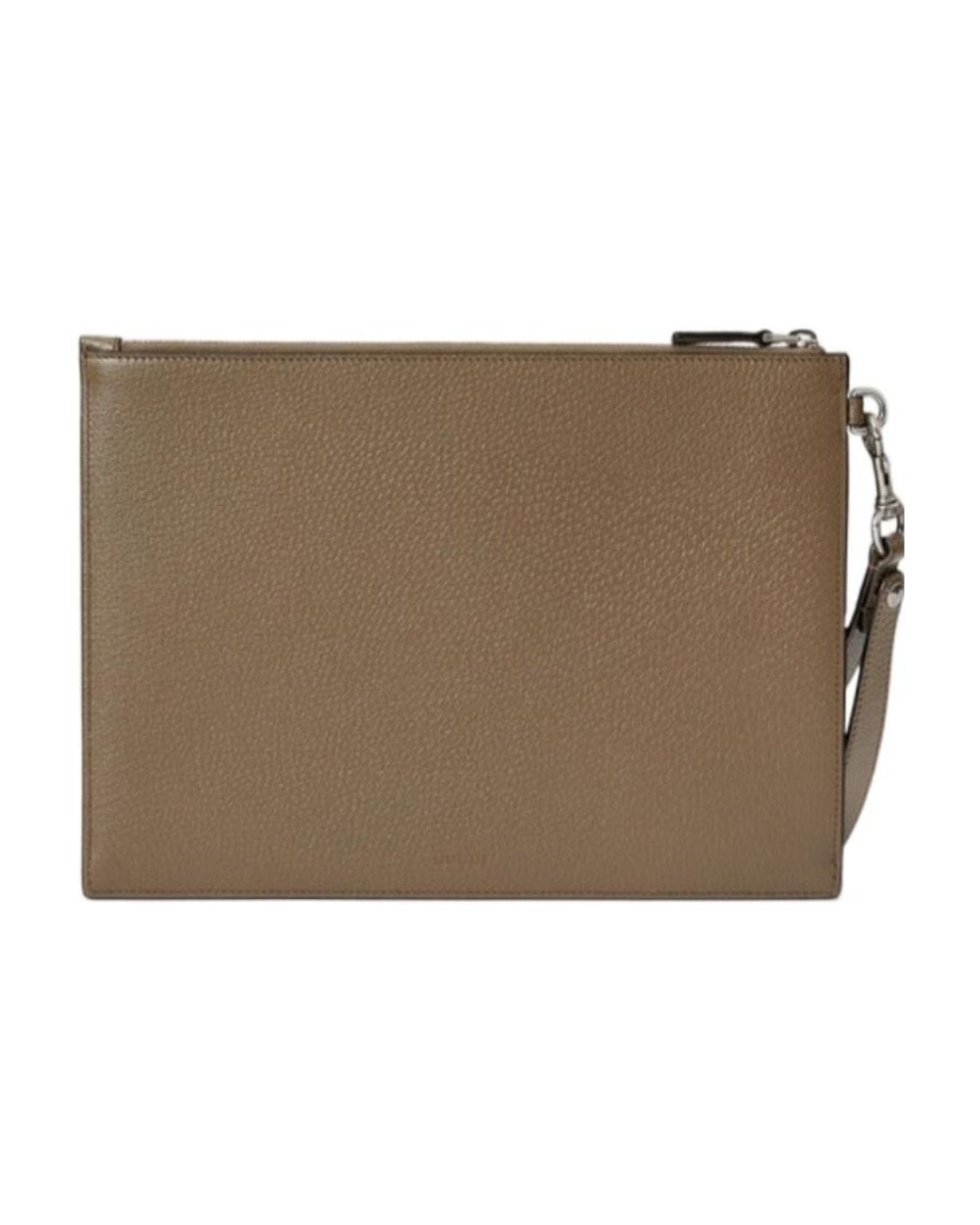 Gucci Brown Gg Marmont Zipped Pouch for men