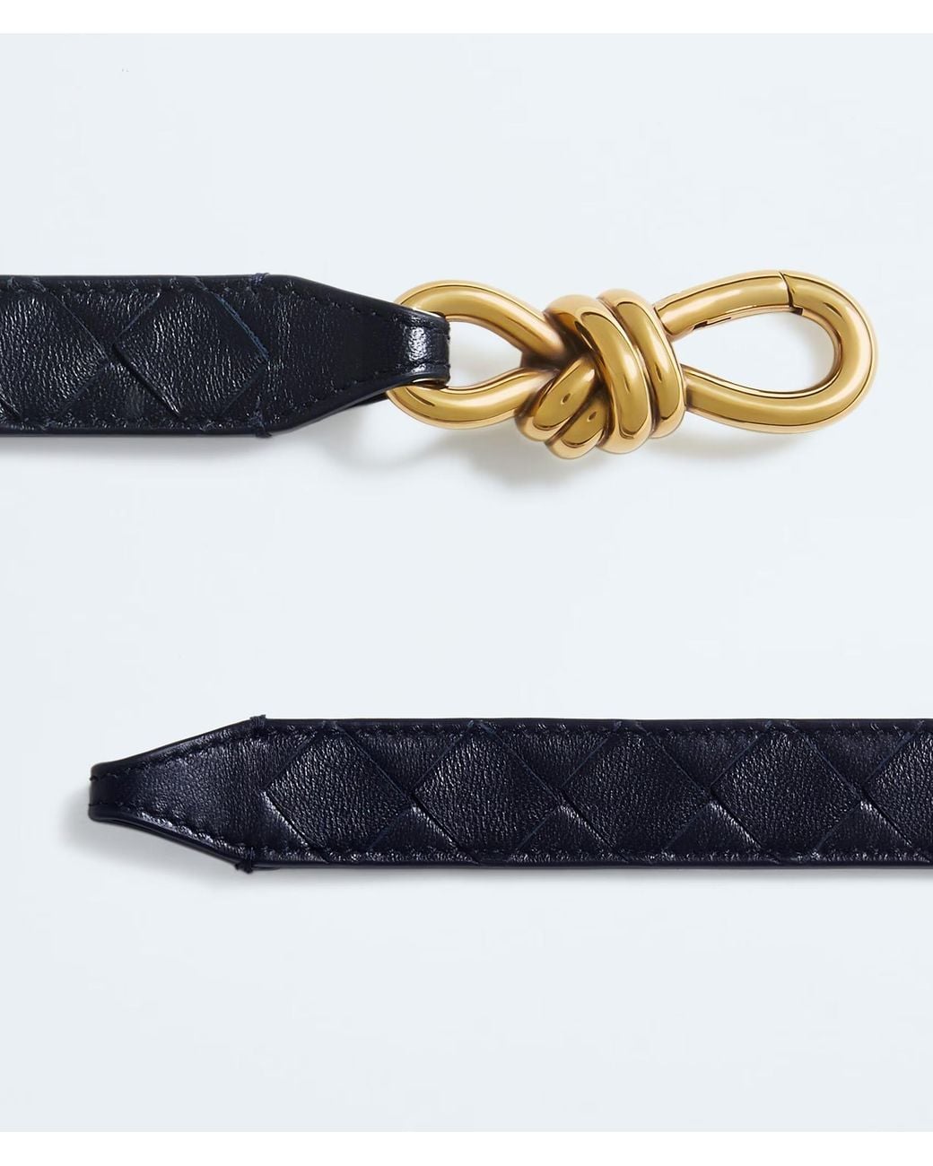 Bottega Veneta Blue Andiamo Belt