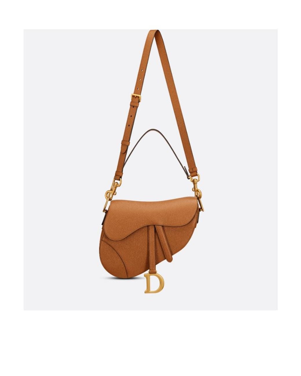 Dior Brown Saddle Bag With Strap